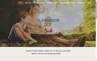 Clarivision Eye Care website