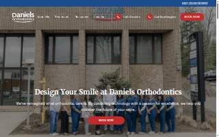Daniels Orthodontics website