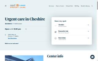 Hartford HealthCare-GoHealth Urgent Care website