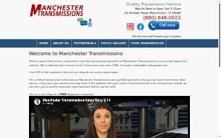 Manchester Transmissions Inc of Cheshire website