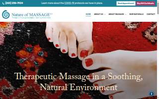 Nature of Massage LLC website
