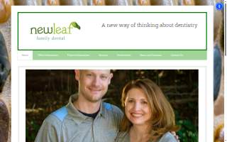 New Leaf Family Dental website