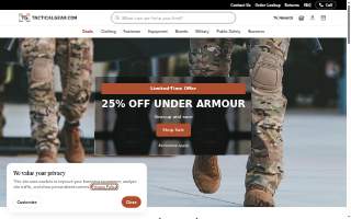 Tactical gear supply of Cheshire website