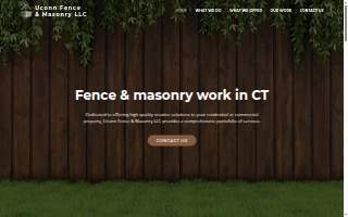 UConn Fence & Masonry LLC of Cheshire website