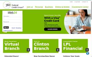 360 Federal Credit Union of Clinton website