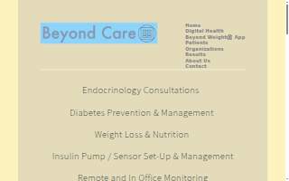 Beyond Care website