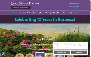 Cindy Stevens Fine Art website