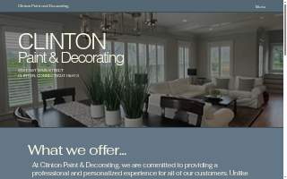 Clinton Paint & Decorating website