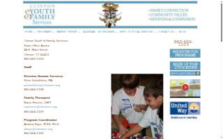 Clinton Youth & Family Services website