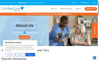 ComForCare Senior Services website