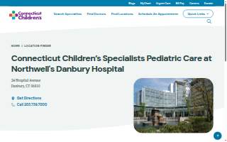 Connecticut Children's Pediatric Care at Danbury Hospital website