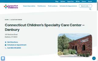 Connecticut Children's Specialty Care Center - Danbury website