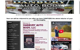 Danbury Auto Body website