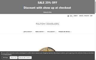 Faltom Jewelers website