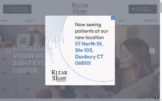 Klear Sight Eyecare Center website