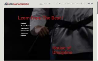 San Taekwondo website