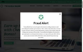 Texana Bank website