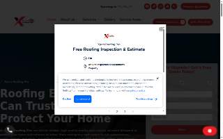 Xpert Roofing Pro website