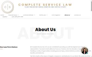 Complete Service Law - Darien Attorney website