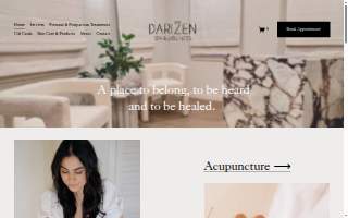 Darizen Spa & Wellness website