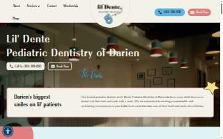 Lil' Dente Pediatric Dentistry of Darien website