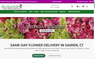Springdale Florist & Greenhouses website