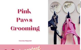 Pink Paws Grooming website