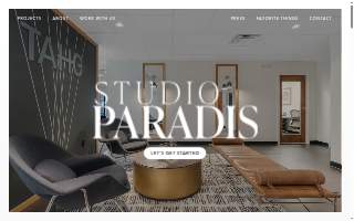 Studio Paradis Interior Design website