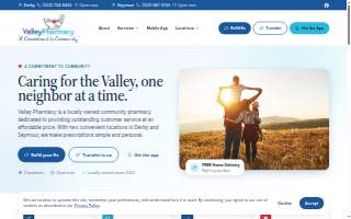 Valley Pharmacy website