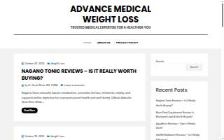 Advance Medical Weight Loss website