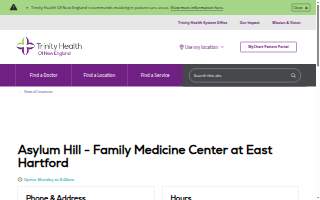 Asylum Hill - Family Medicine Center at East Hartford website