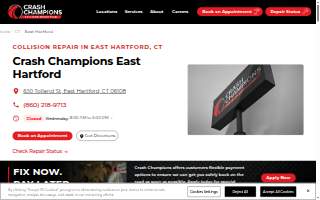 Crash Champions Collision Repair East Hartford website