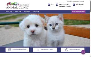 East Hartford Animal Clinic website