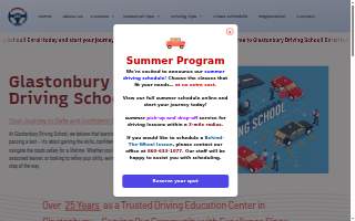 Glastonbury Driving School - Locally Owned & Operated of East Hartford website