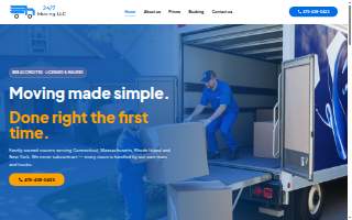 24/7 Moving LLC website