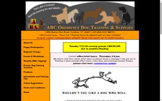 ABC Obedience Dog Training & Pet Supplies, LLC of East Haven website