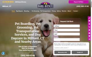 Bark Avenue Pet House website