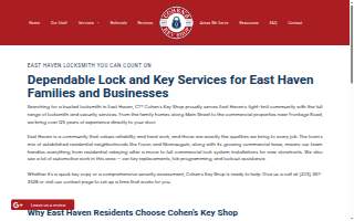 Cohen's Key Shop Inc. of East Haven website