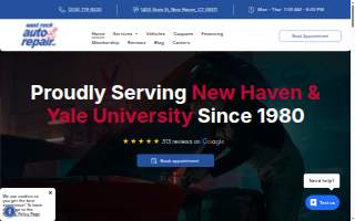 East Rock Auto Repair Inc website