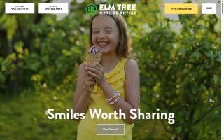 Elm Tree Orthodontics website
