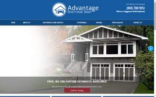 Advantage Overhead Door Services website