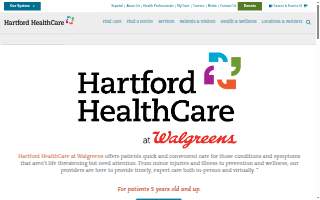Hartford HealthCare at Walgreens website