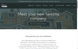 Shaw Remodeling website