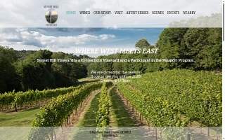 Sunset Hill Vineyard of East Lyme website