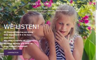 Thames Hearing Services of East Lyme website