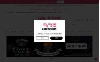 The Divine Wine Emporium website