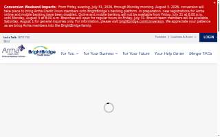 Arrha Credit Union, A division of BrightBridge Credit Union - Enfield website