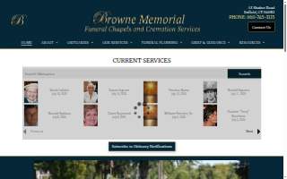 Browne Memorial Funeral Chapels website