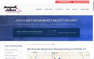 Connecticut Basement Systems of Enfield website