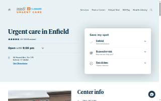 Hartford HealthCare-GoHealth Urgent Care website